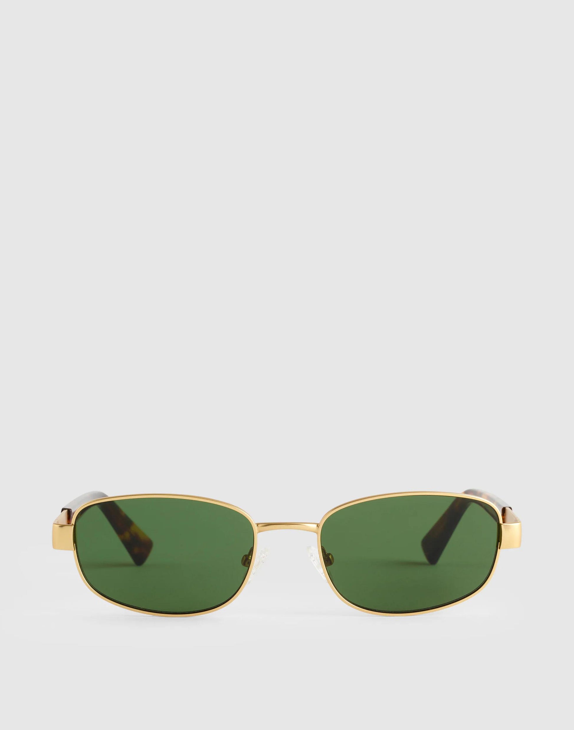 The Codi Rectangular Sunglasses Vintage Gold | Madewell