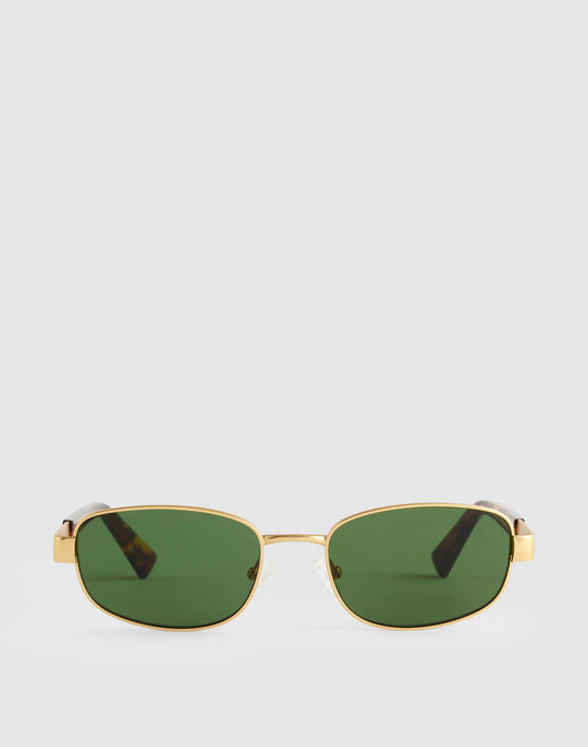 The Codi Rectangular Sunglasses Vintage Gold | Madewell