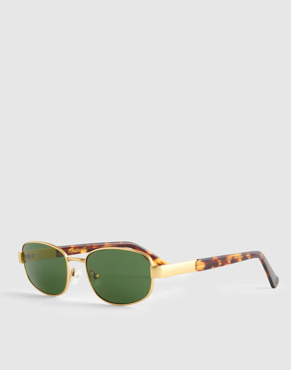 The Codi Rectangular Sunglasses Vintage Gold | Madewell