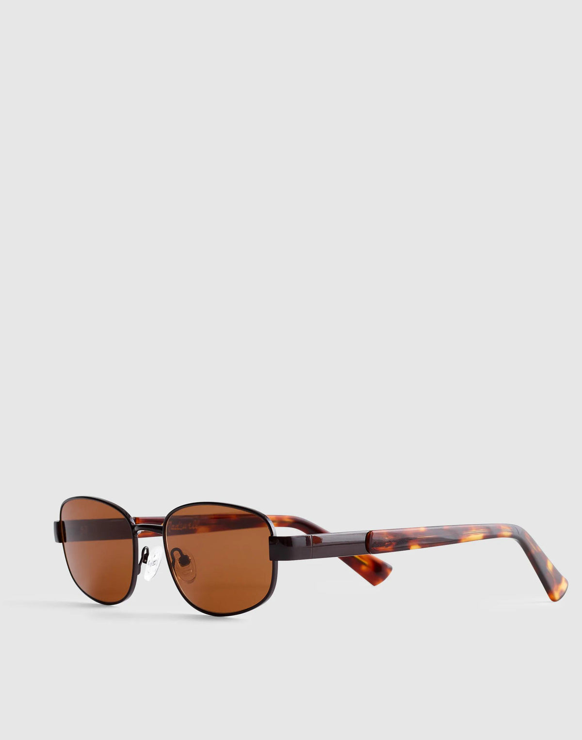 The Codi Rectangular Sunglasses Dark Brown | Madewell