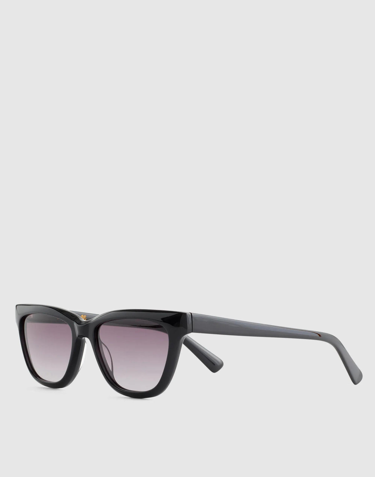 The Delia Angular Sunglasses True Black | Madewell