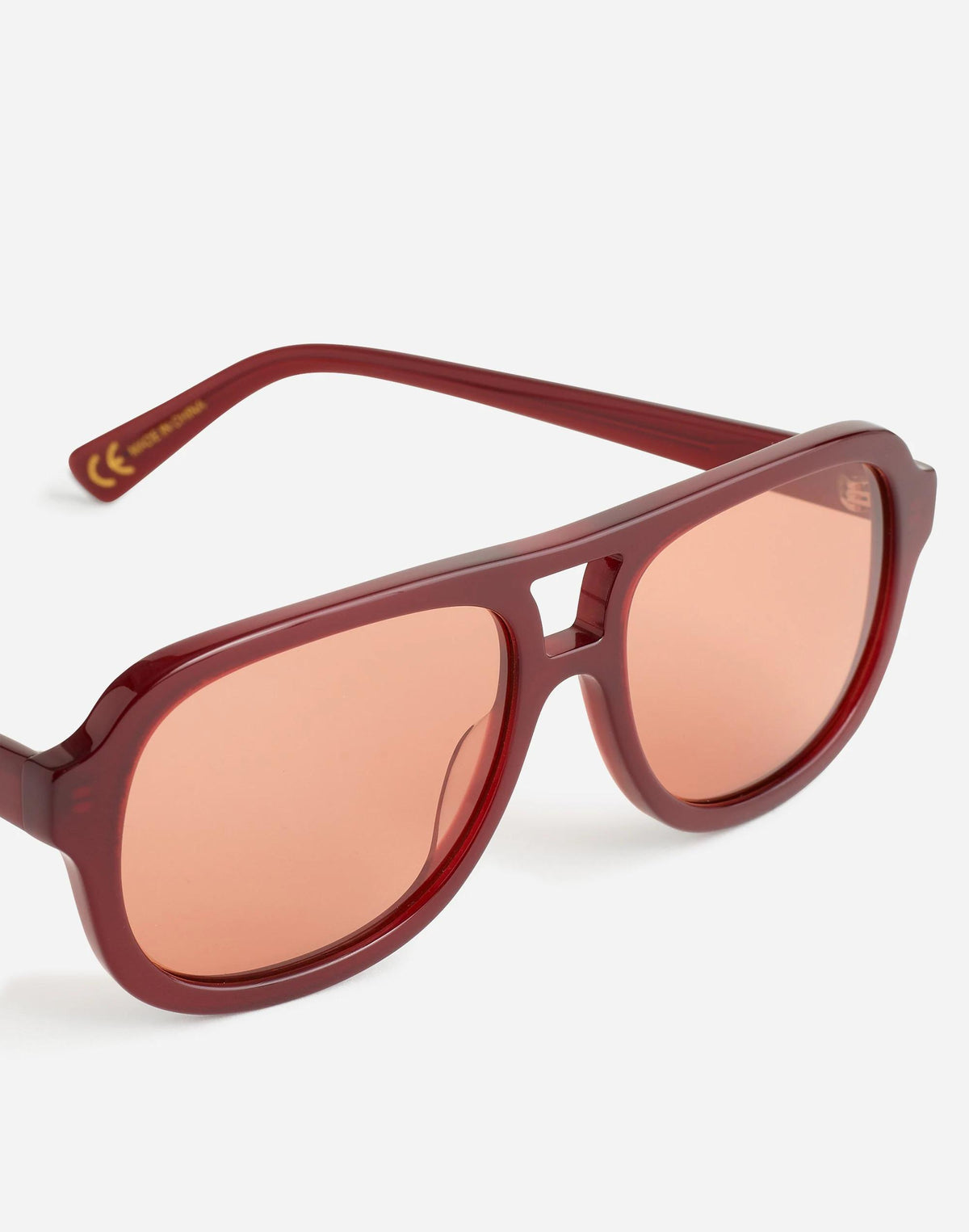 Logaan Aviator Sunglasses Dark Cinnabar | Madewell