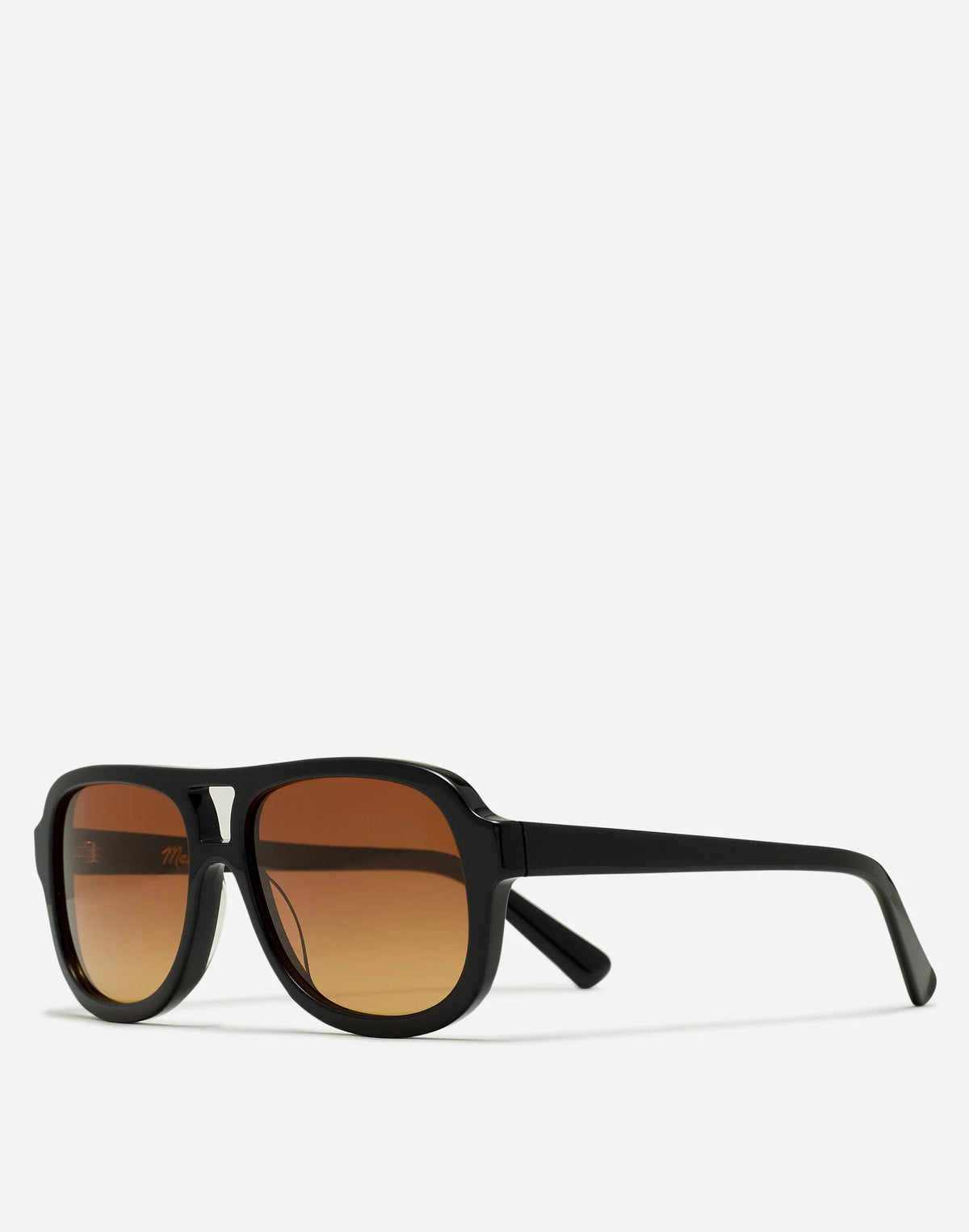 Logaan Aviator Sunglasses True Black | Madewell