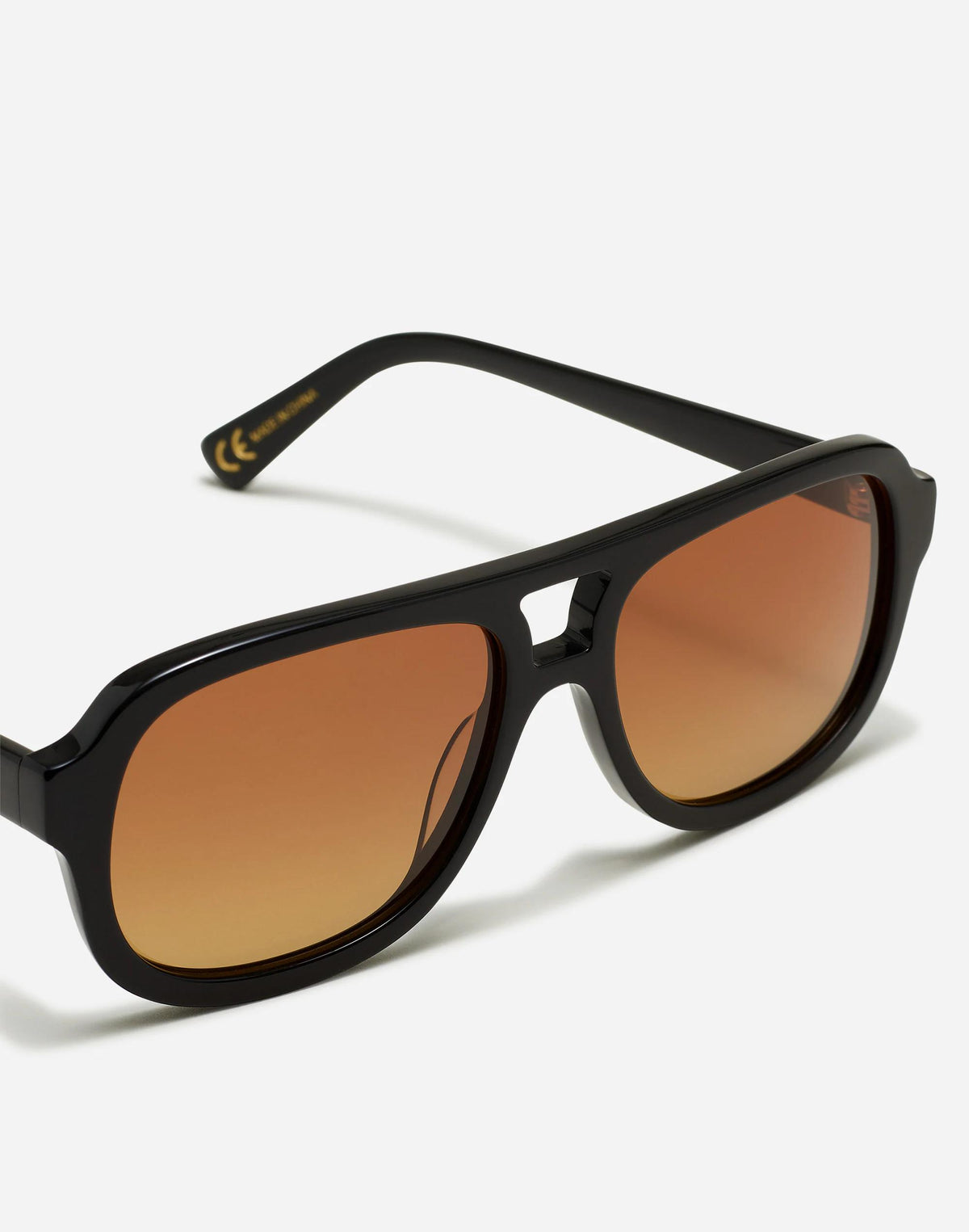 Logaan Aviator Sunglasses True Black | Madewell