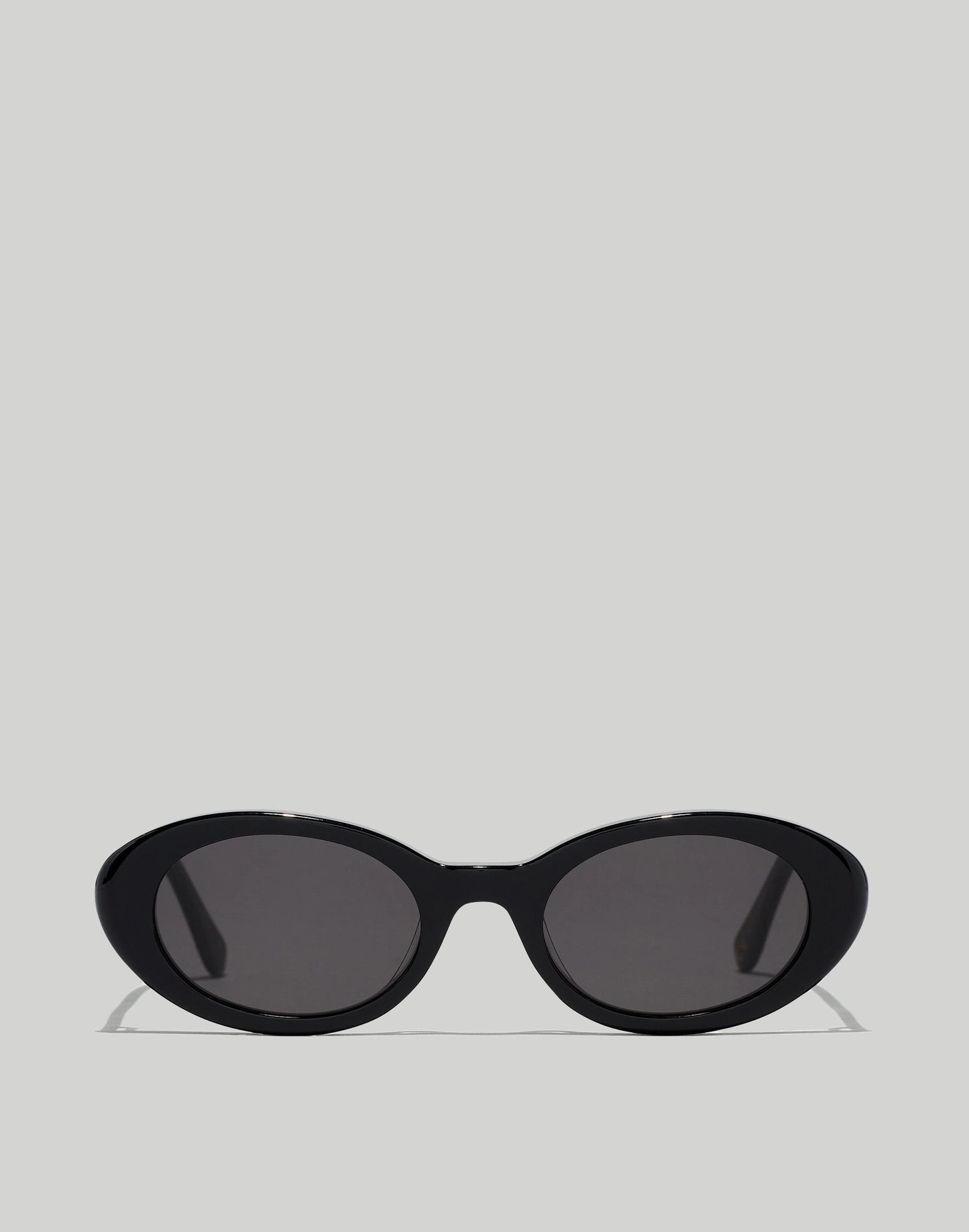Russell Oval Sunglasses True Black | Madewell