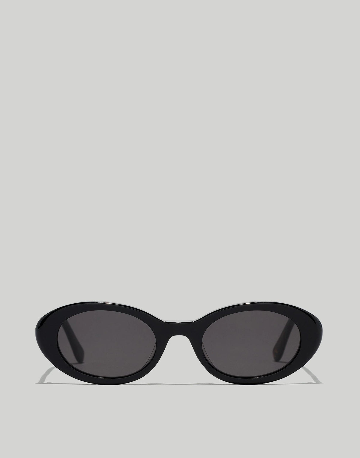 Russell Oval Sunglasses True Black | Madewell