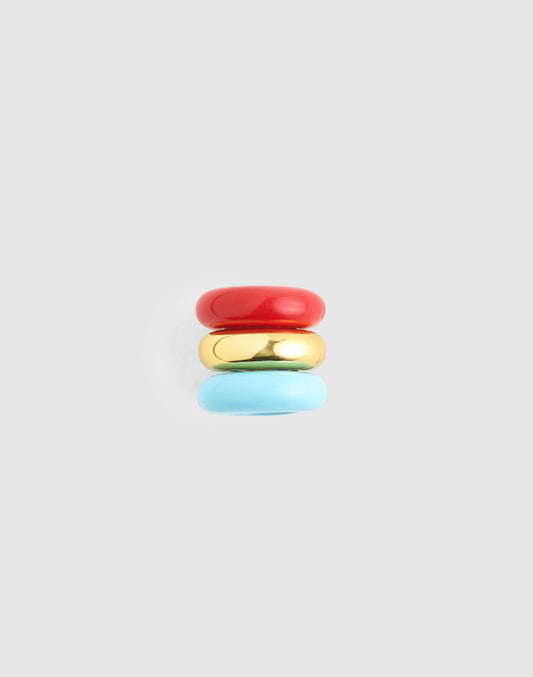 Donut Bead Clip Set Frosted Sky | Madewell