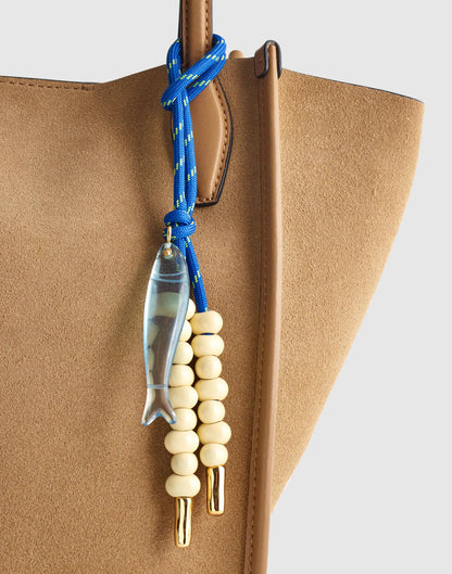 Paracord Fish Bag Charm Frosted Sky | Madewell