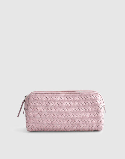The Signature Woven Zip Pouch Marble Lilac | Madewell