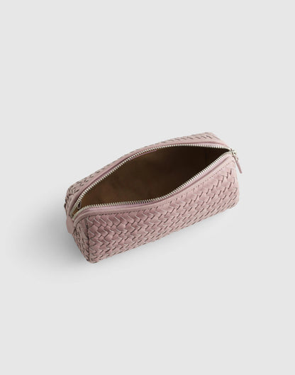 The Signature Woven Zip Pouch Marble Lilac | Madewell