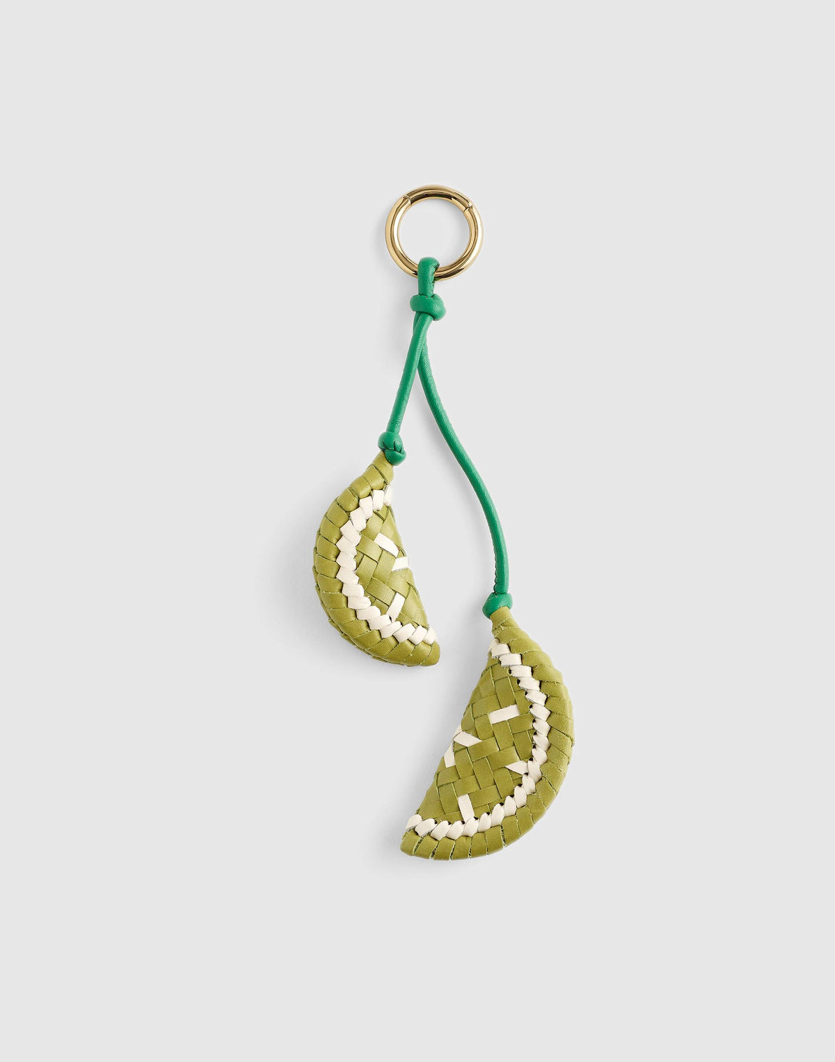 Woven Citrus Bag Charm Lime Slice | Madewell