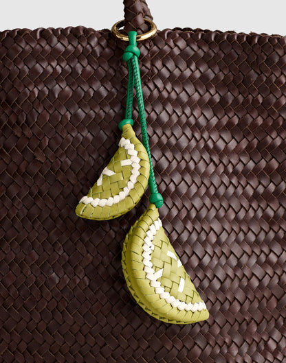 Woven Citrus Bag Charm Lime Slice | Madewell