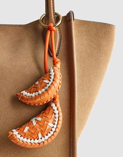 Woven Citrus Bag Charm Orange Slice | Madewell