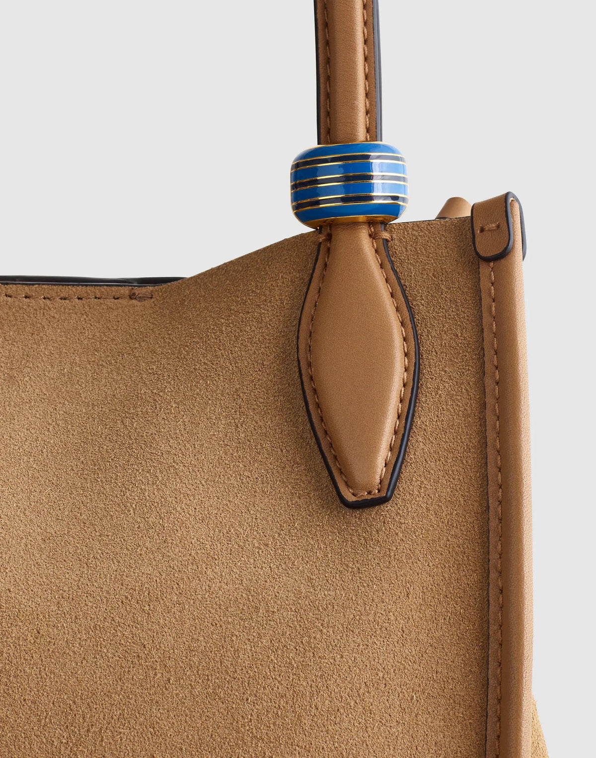 Striped Enamel Bead Clip Retro Blue | Madewell