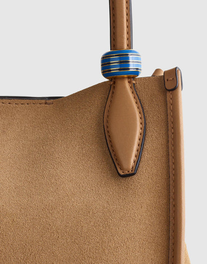 Striped Enamel Bead Clip Retro Blue | Madewell