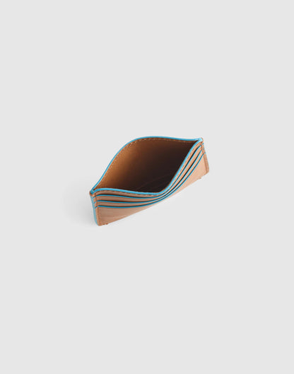 Curved Card Case in Leather Golden Tan | Madewell