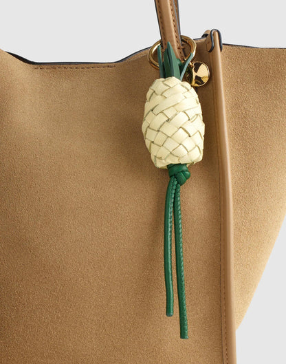 Woven Pineapple Bag Charm Pale Pineapple Multi | Madewell