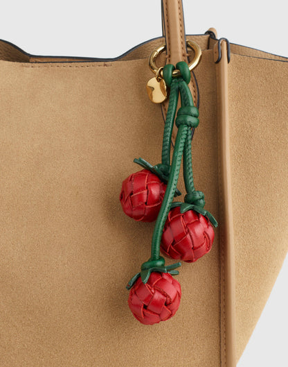Woven Tomato Bag Charm Scarlett Multi | Madewell