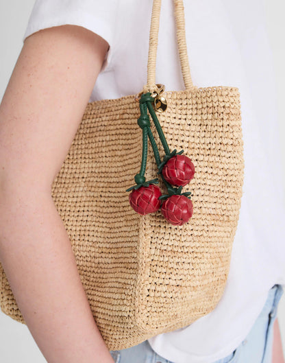 Woven Tomato Bag Charm Scarlett Multi | Madewell