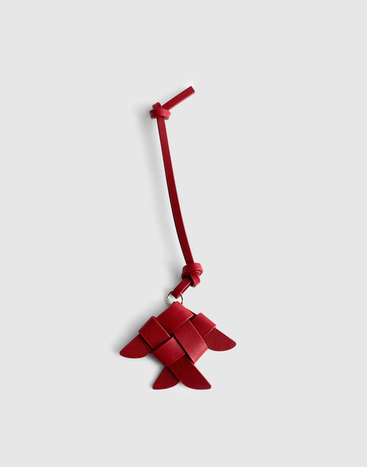 Woven Fish Bag Charm Scarlet | Madewell