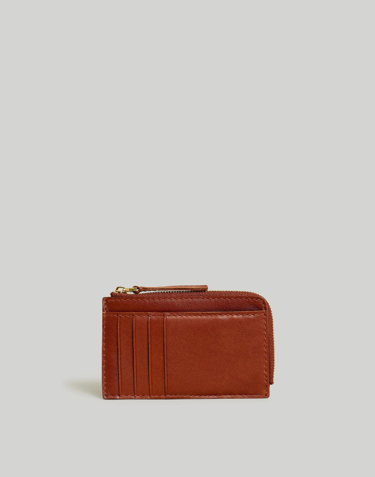 The Essential Zip Card Case Wallet Warm Cinnamon | Madewell