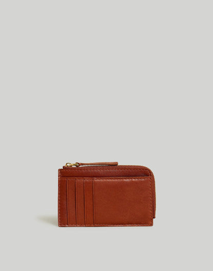 The Essential Zip Card Case Wallet Warm Cinnamon | Madewell