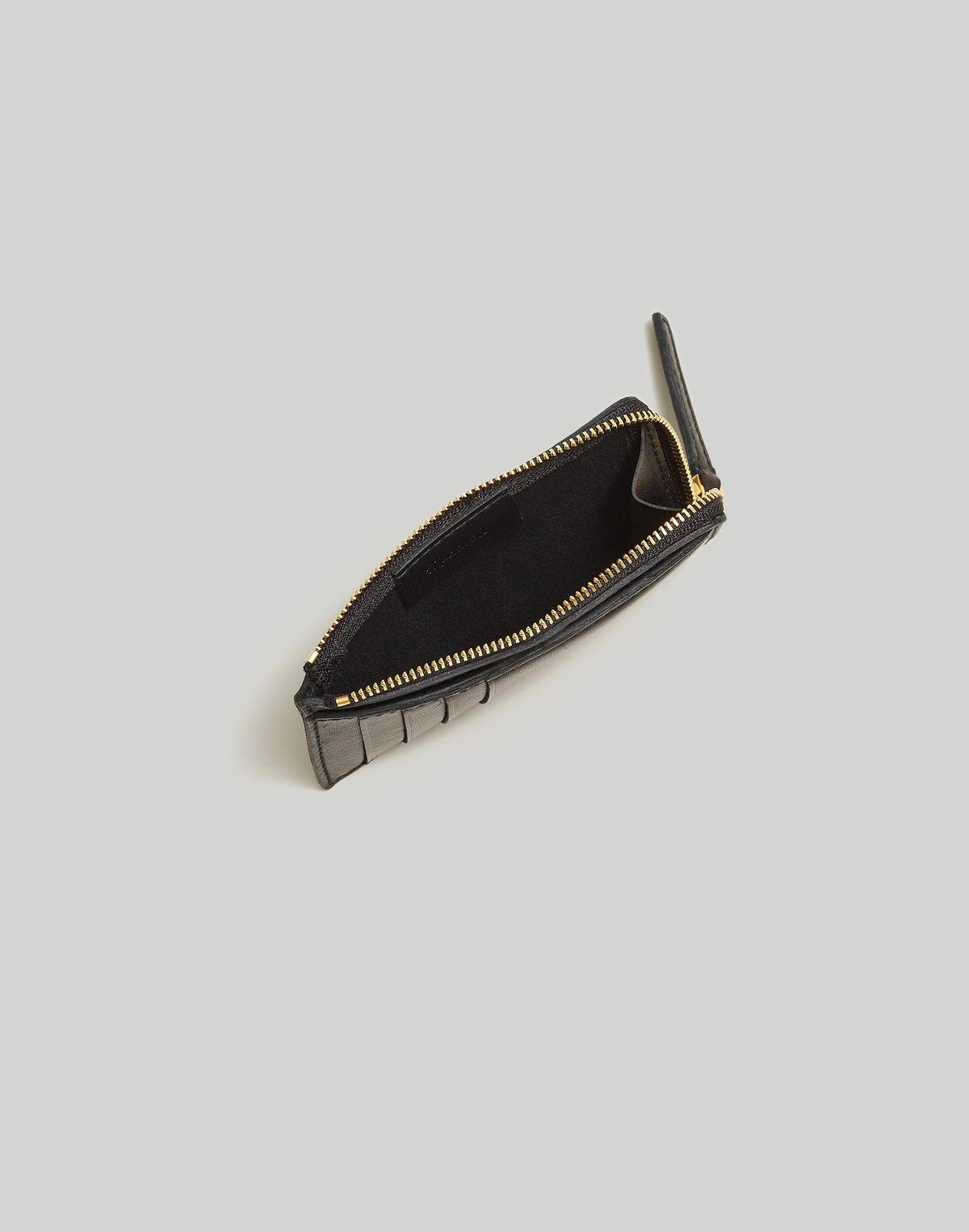 The Essential Zip Card Case Wallet True Black | Madewell