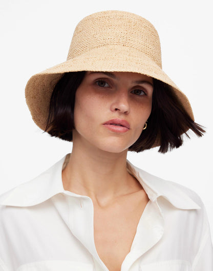 Lantern Straw Hat Golden Khaki | Madewell