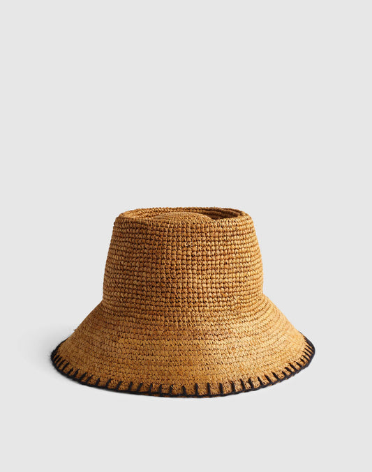 Blanket-Stitch Lantern Hat Dune | Madewell