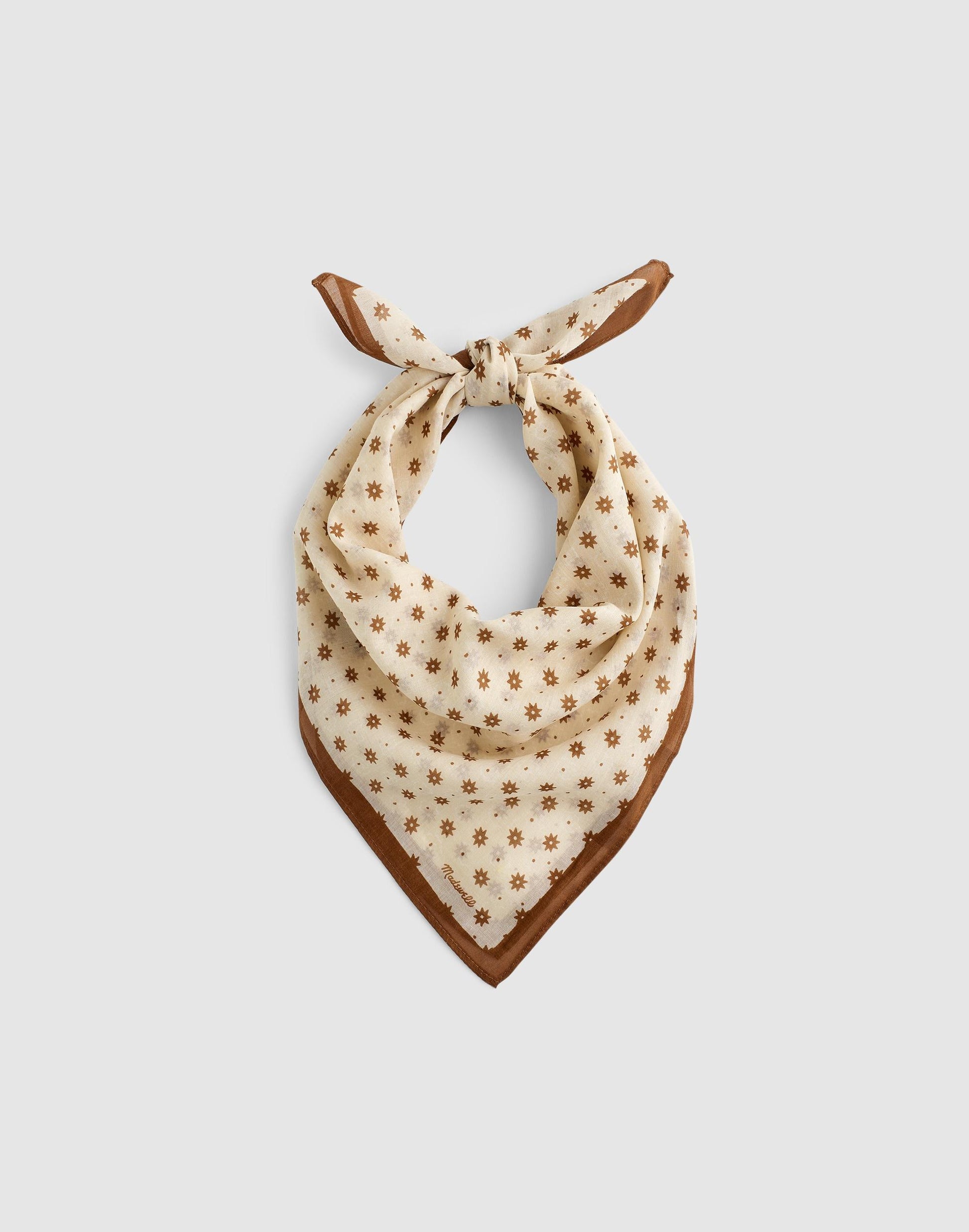 Organic Cotton Bandana Star Floral Vanilla | Madewell