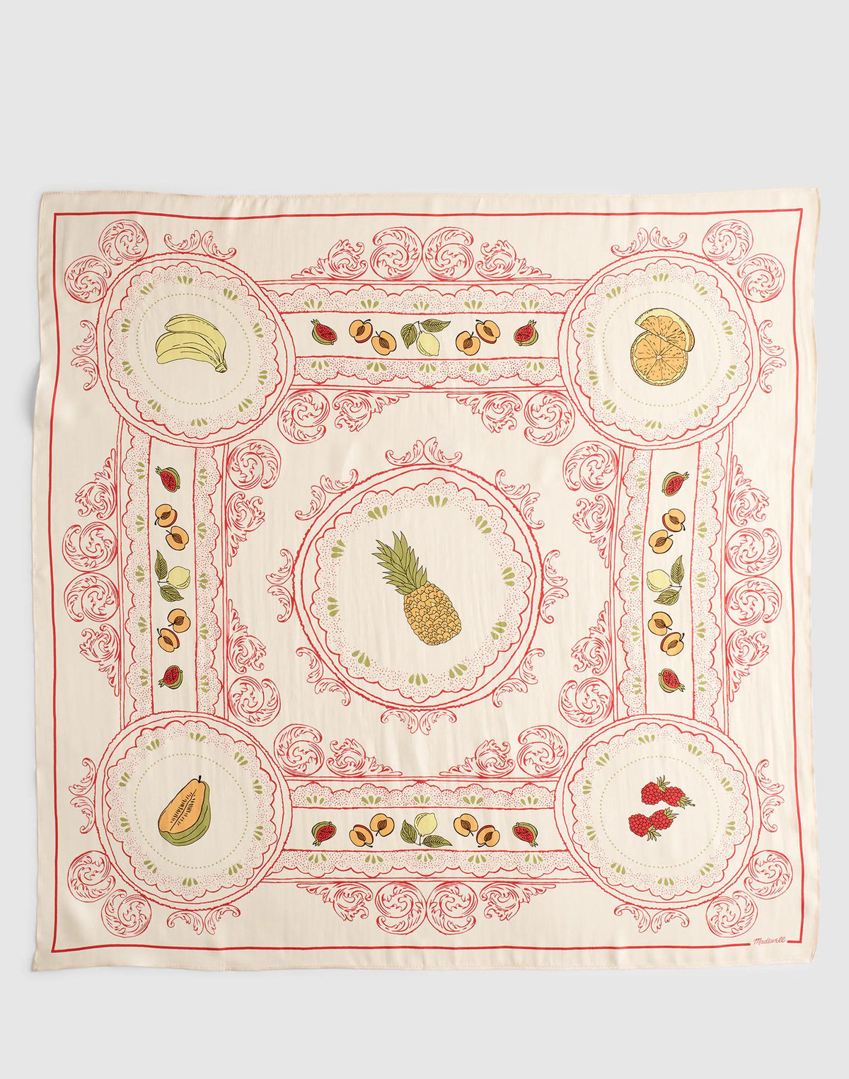 Medium Silk Bandana Fruitconversational | Madewell