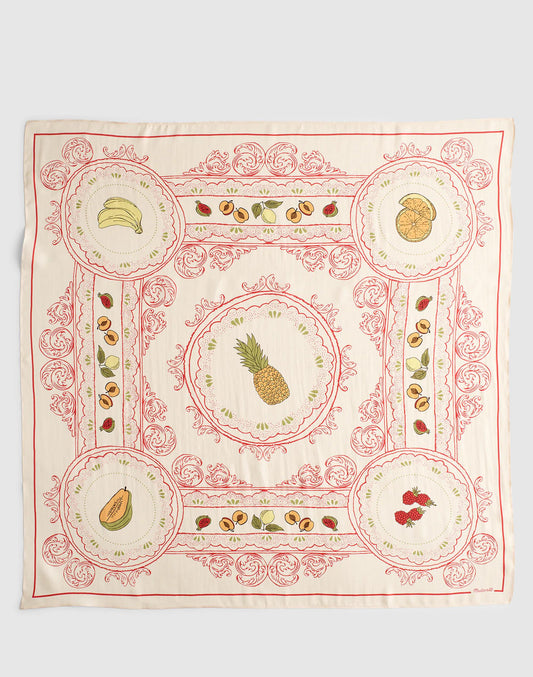 Medium Silk Bandana Fruitconversational | Madewell