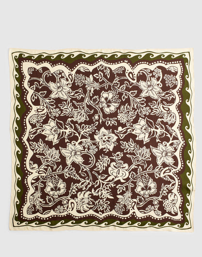 Medium Silk Bandana Dark Brown | Madewell