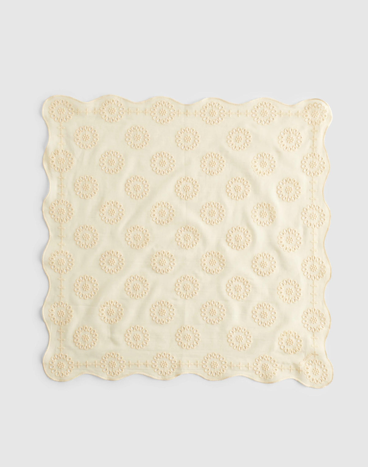 Organic Cotton Eyelet Bandana Vanilla | Madewell