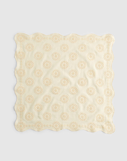 Organic Cotton Eyelet Bandana Vanilla | Madewell