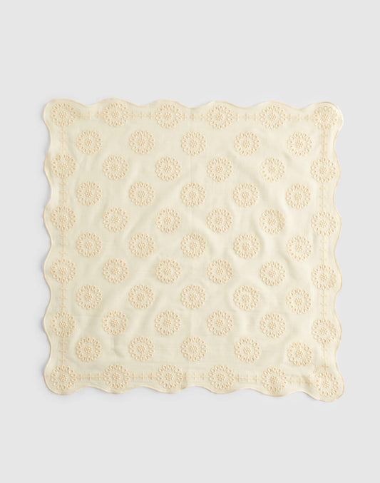 Organic Cotton Eyelet Bandana Vanilla | Madewell