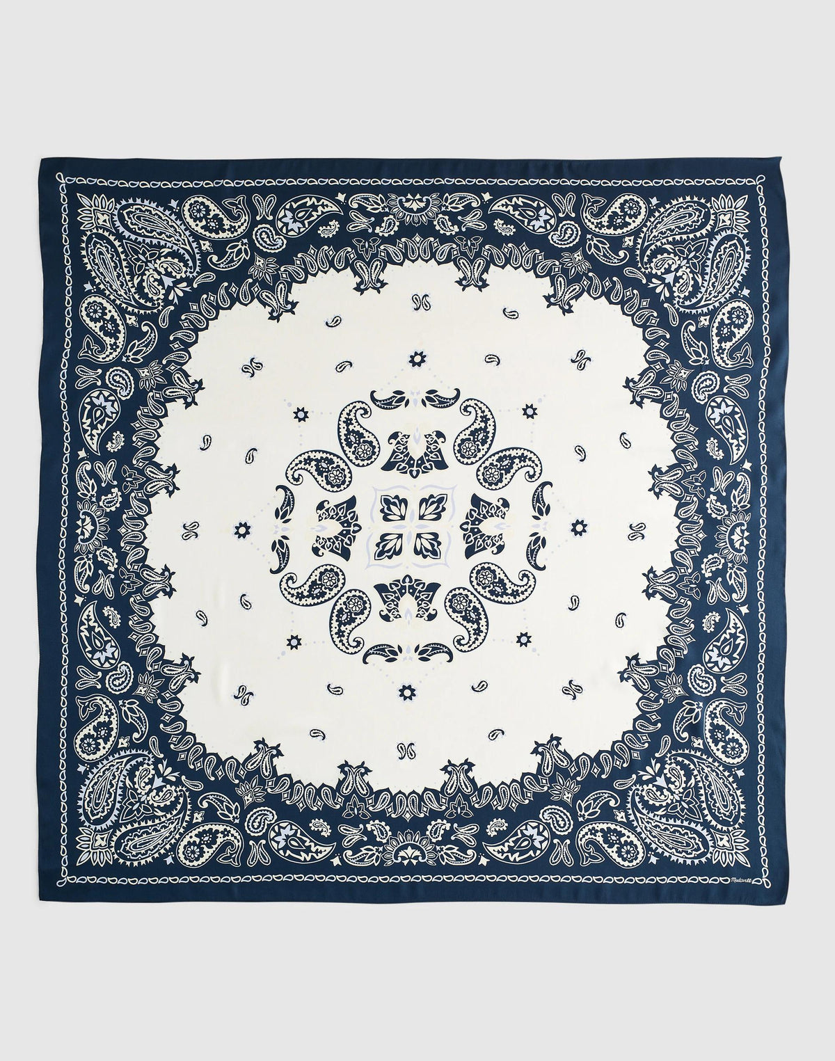 Madewell x Shopbop Oversized Bandana in Silk Classic Indigo | Madewell