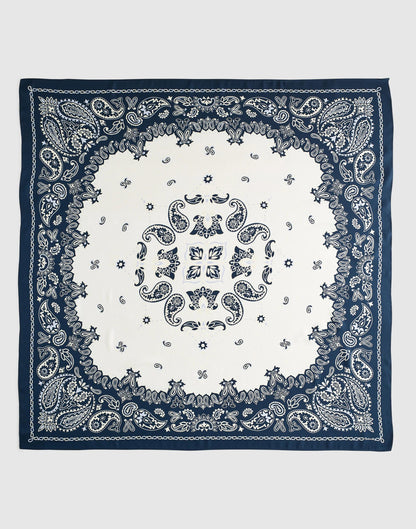 Madewell x Shopbop Oversized Bandana in Silk Classic Indigo | Madewell