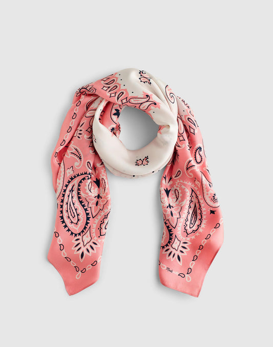 Madewell x Shopbop Oversized Bandana in Silk Coral Bloom | Madewell