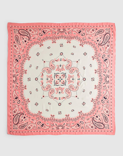 Madewell x Shopbop Oversized Bandana in Silk Coral Bloom | Madewell