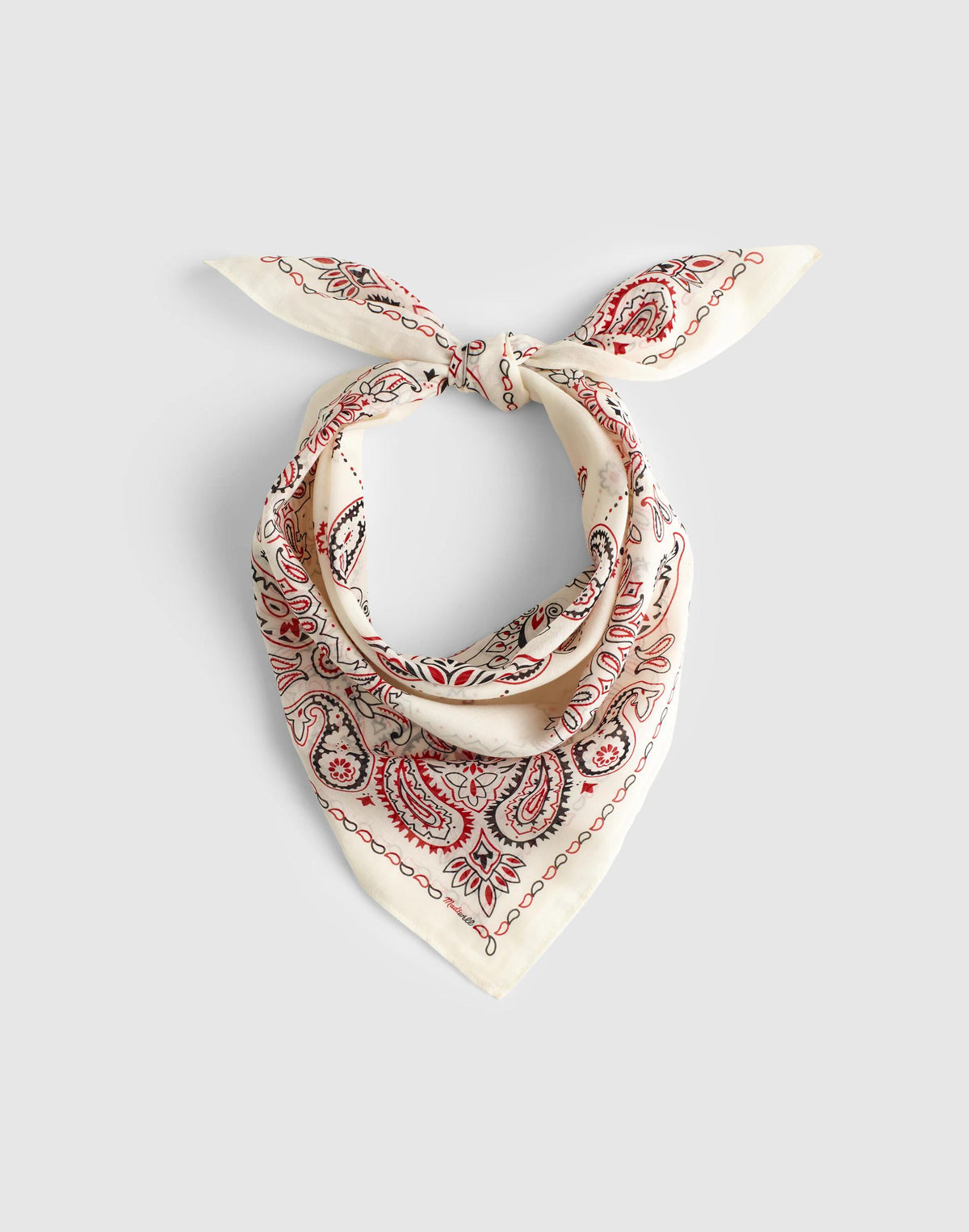 Medium Bandana in Cotton Primavera Md Vintage Ivory | Madewell