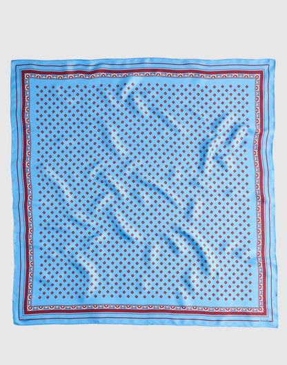 Medium Silk Bandana Retro Blue | Madewell