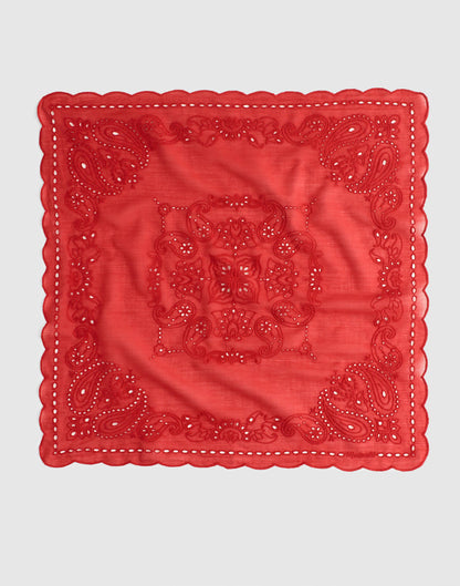 Organic Cotton Eyelet Bandana Bandana Eyelet Chilli Pepper | Madewell