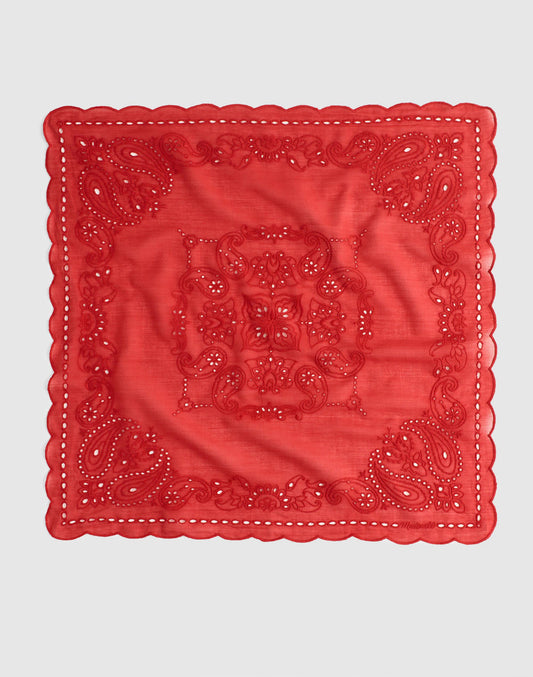Organic Cotton Eyelet Bandana Bandana Eyelet Chilli Pepper | Madewell