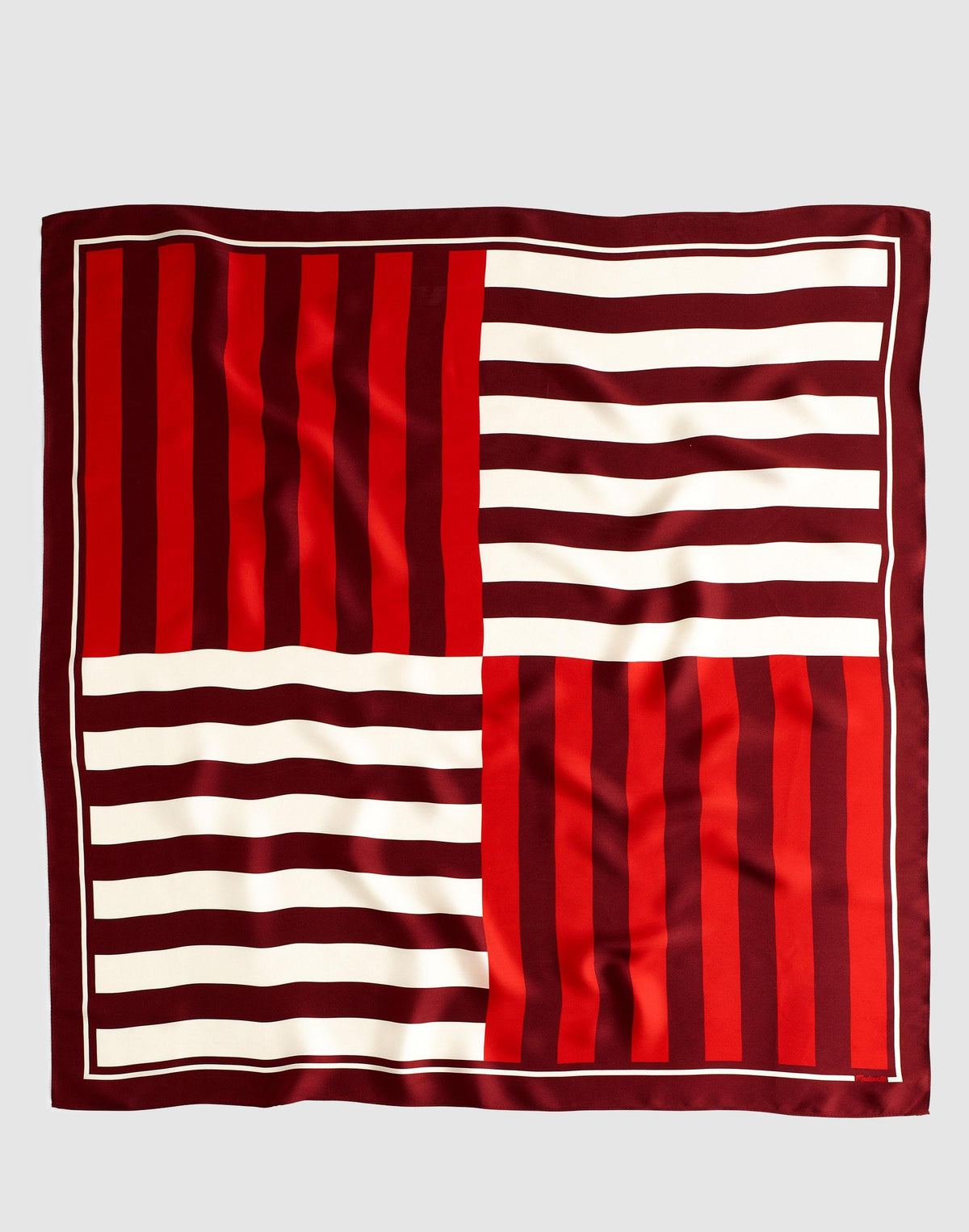 Medium Silk Bandana Dusty Merlot | Madewell