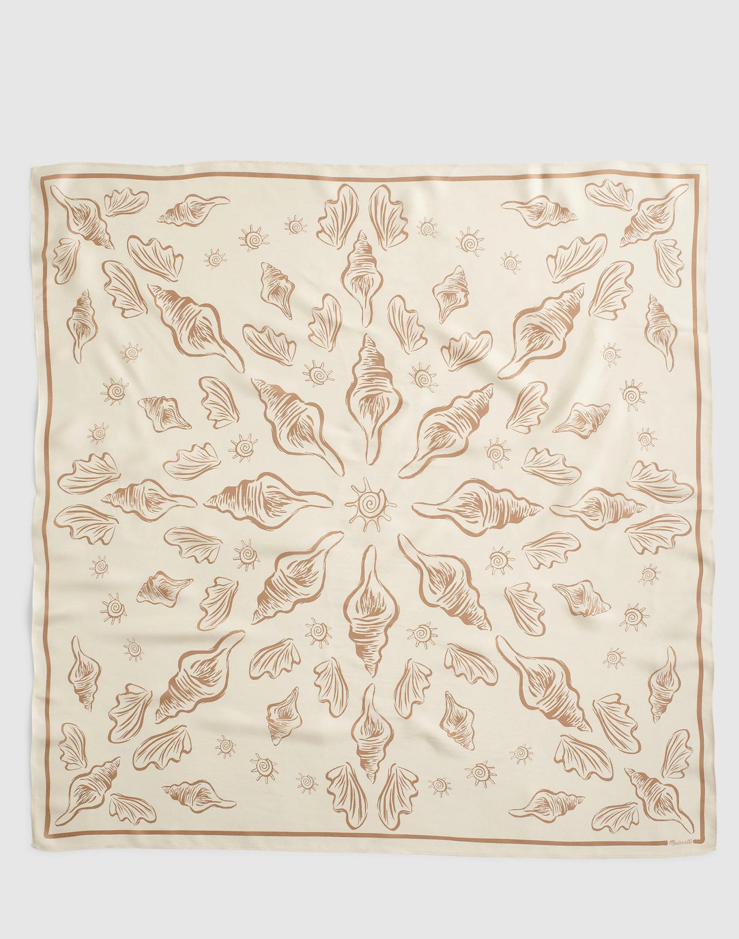 Medium Silk Bandana Artisan Shell Vintage Ivory | Madewell