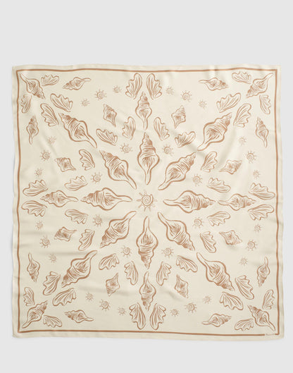 Medium Silk Bandana Artisan Shell Vintage Ivory | Madewell