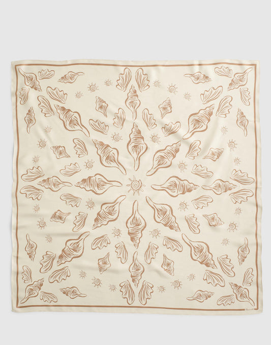 Medium Silk Bandana Artisan Shell Vintage Ivory | Madewell
