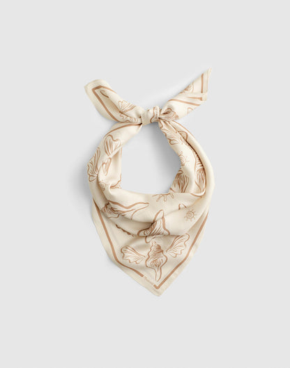 Medium Silk Bandana Artisan Shell Vintage Ivory | Madewell