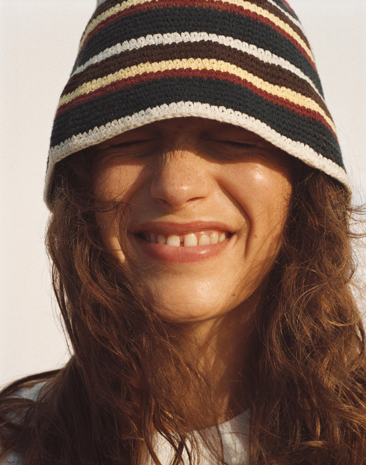Crochet-Knit Bucket Hat Classic Navy | Madewell